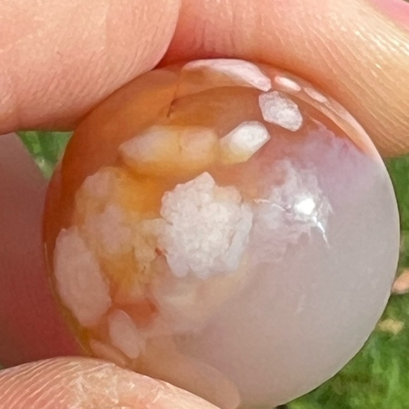 Flower Agate Sphere, 18g, Wandering Bunny LLC - Picture 5 of 10